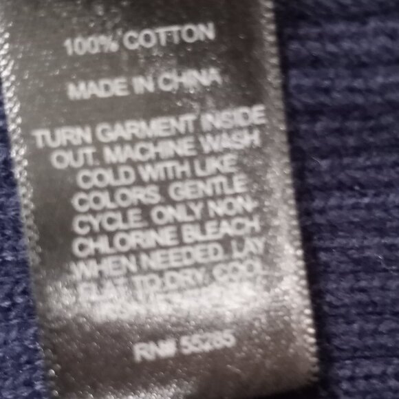 EXPRESS NAVY BLUE 1/2 PRESS STUD BUTTONS HIGH COLLAR KNIT SWEATER MEN XXL - Picture 3 of 6